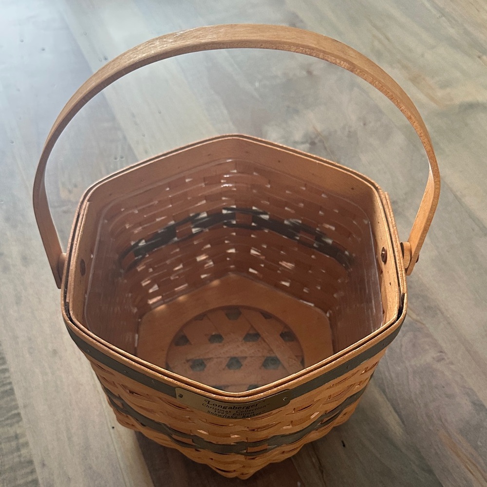 Longaberger Christmas Collection 1997 Edition Snowflake basket